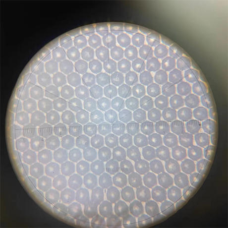 hexagonal cells 400x microscope comparison 600 lpi laser engraved anilox